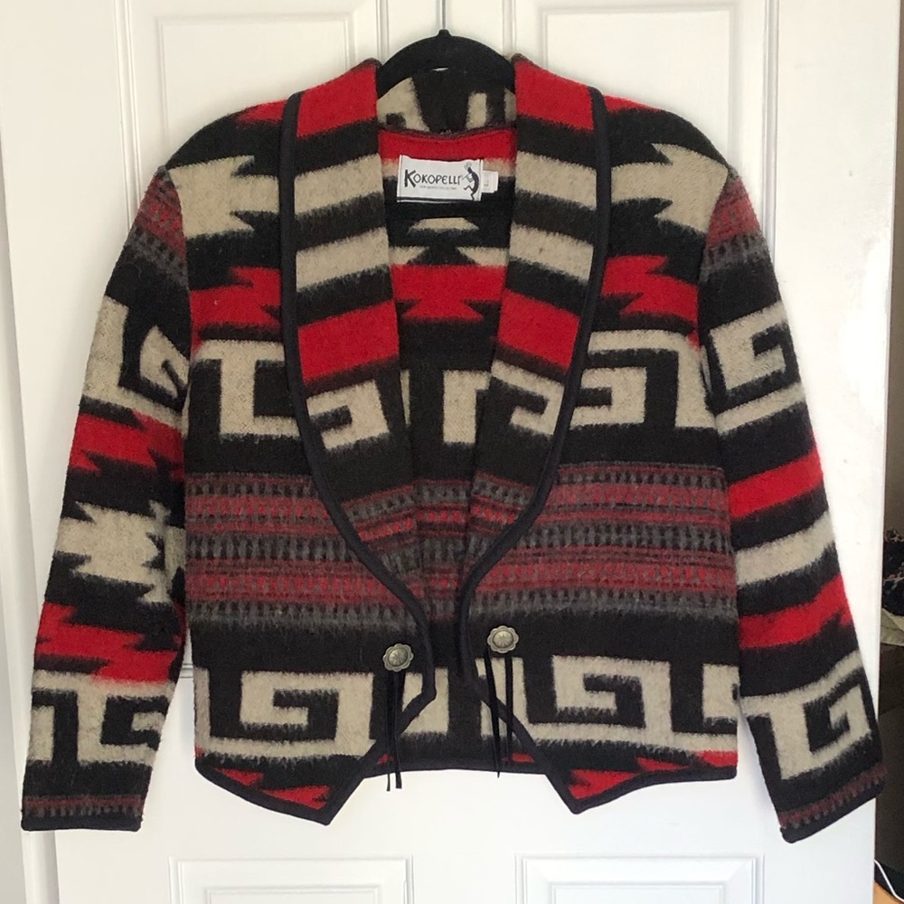 Vintage Wool Tribal Print Jacket